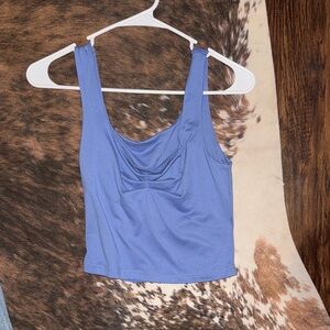 SHEIN Elegant Blue Tank Top